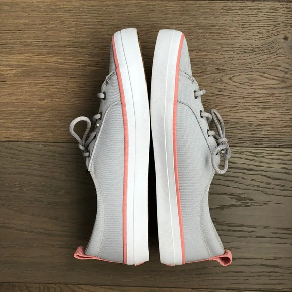 Sperry Crest Vibe SeaCycled Lace Up Casual Neutral Sneakers Grey Pink Sz 9 NWOT - Picture 5 of 12